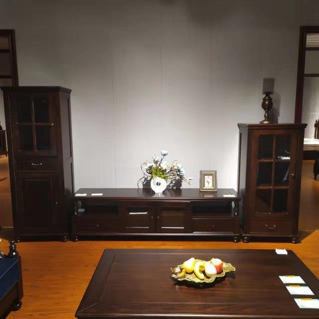 楓木高飾櫃+電視櫃+矮飾櫃